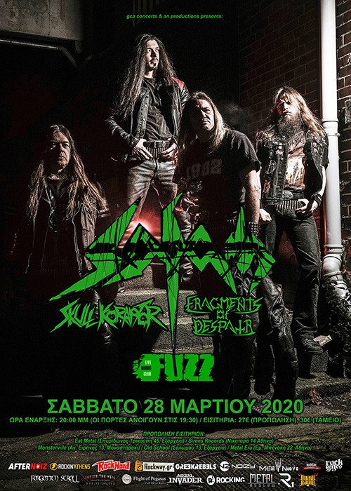 Sodom, Skull Koraptor, Fragments Of Despair Αθήνα @ Fuzz Club
